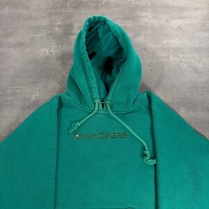 John Deere Hoodie Girls Large Green Pullover Gold Logo Bling Babydoll Farmer